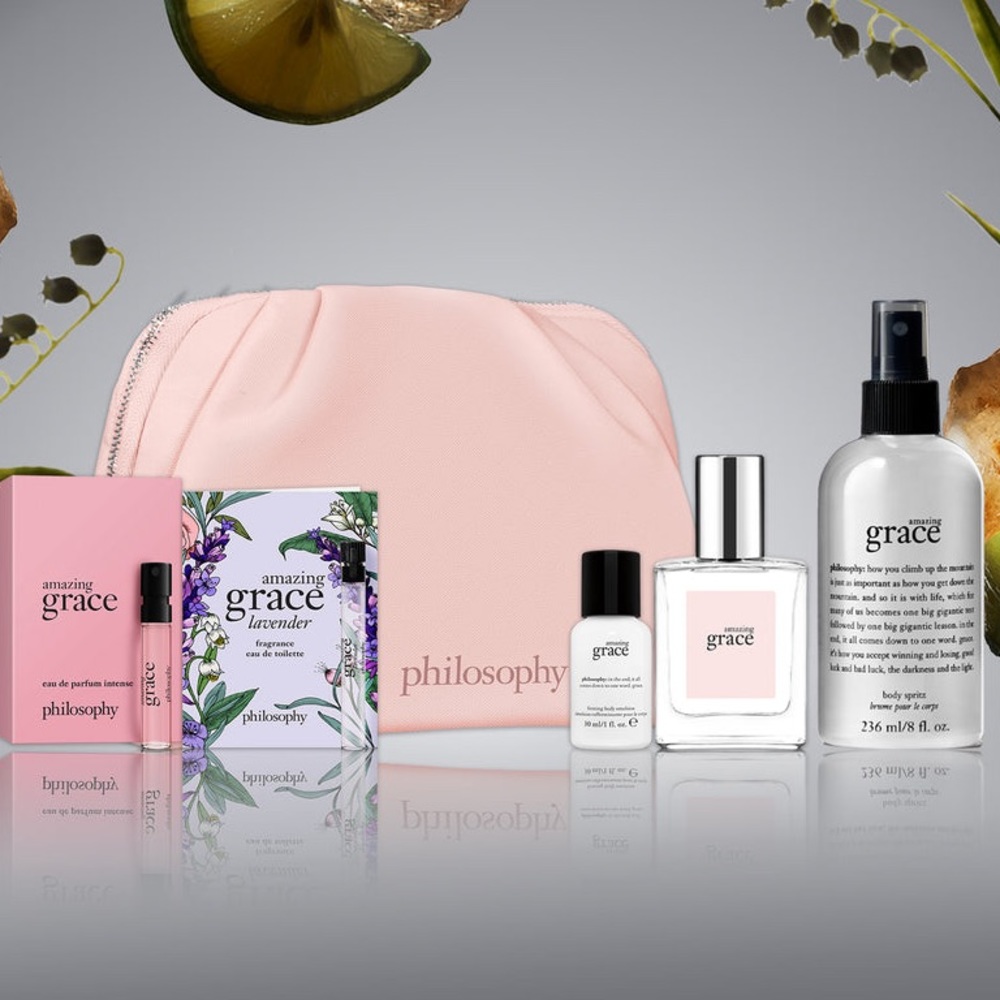 Philosophy blush makeup pouch